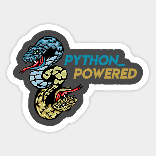 Python Powered Sticker by FungibleDesign